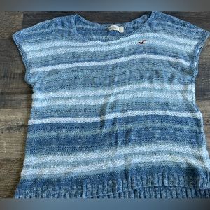 Hollister, size L, blue and white sweater, never wear,